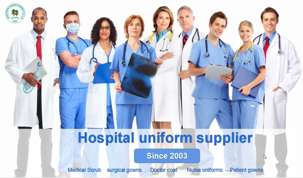 OEM Factory Hospital Uniform Medical Scrub Suit Nurse Staff Suit