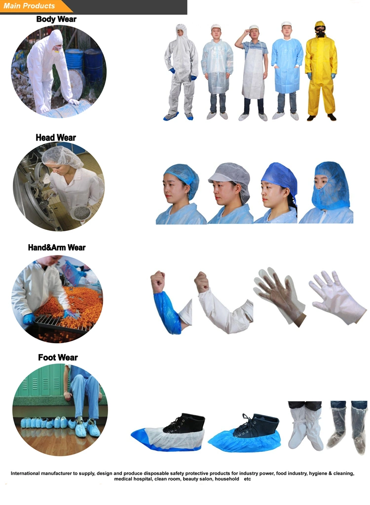 Disposable Nonwoven Spp Lab Coat Visitor Coat