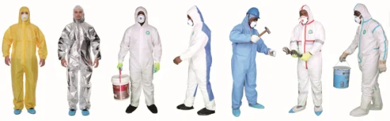 卸売 PPE 使い捨てタイプ 3/4 化学液体つなぎ服フード保護スーツつなぎ服全体使い捨てつなぎ服保護服化学保護